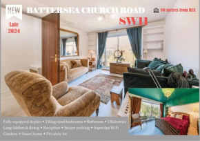 Bright & Smart 2 King-sized Bedroom Haven by the Thames & Battersea Park